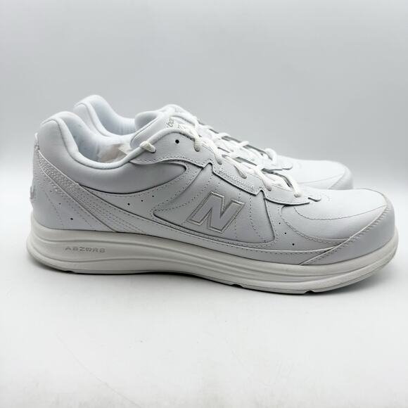 New Balance Mens 577 Walking Sneakers US 15 D EU 50 White Leather EUC main image 7
